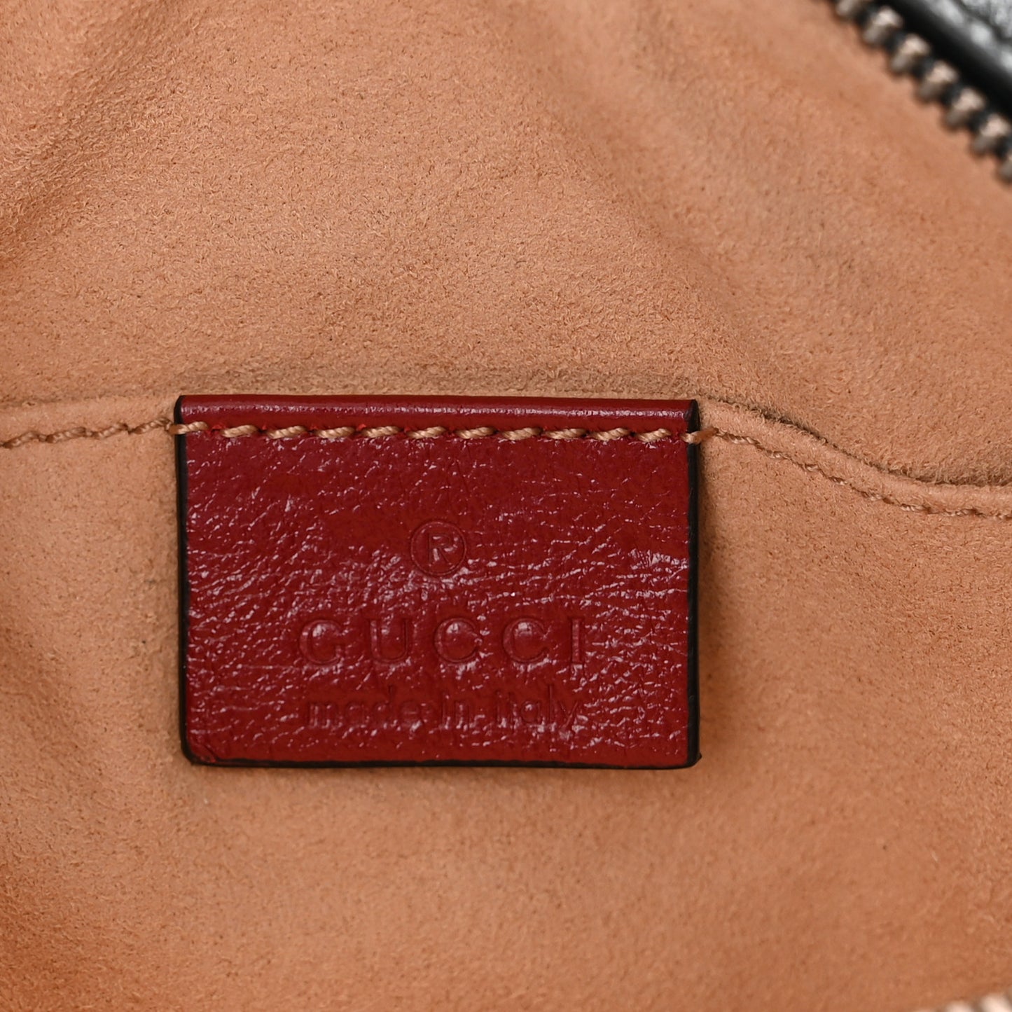 Azalea Calfskin Matelasse Diagonal Torchon GG Marmont Belt Bag 95 38 Black Romantic Cerise