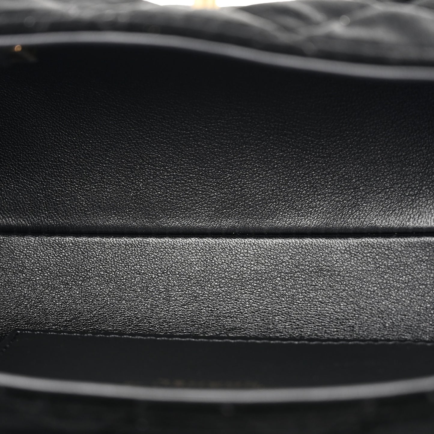Velvet Quilted Mini Top Handle Flap Black