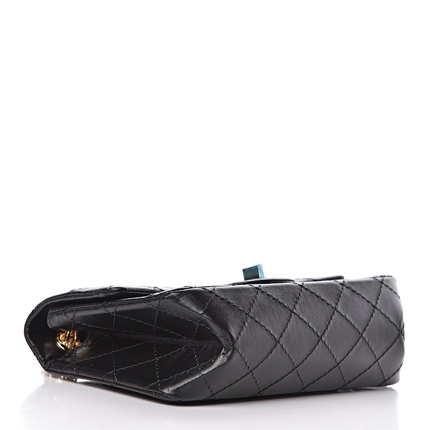 Chanel Aged Calfskin Quilted 2.55 Reissue Mini Flap Black 4 of 11