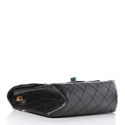Chanel Aged Calfskin Quilted 2.55 Reissue Mini Flap Black 4 of 11