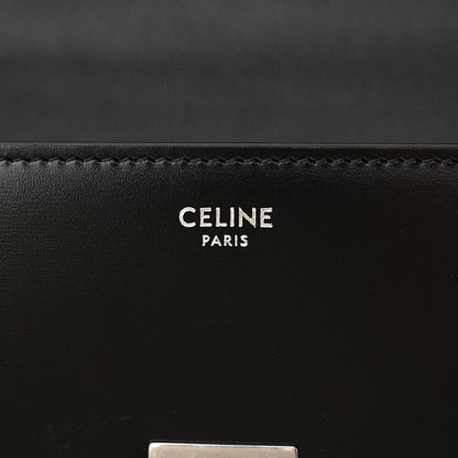 Celine Shiny Calfskin Triomphe Chain Shoulder Bag Black 7 of 12