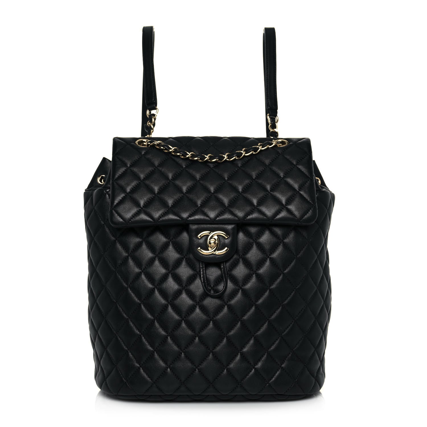 Chanel Lambskin Quilted Large Urban Spirit Backpack Black 1 of 16