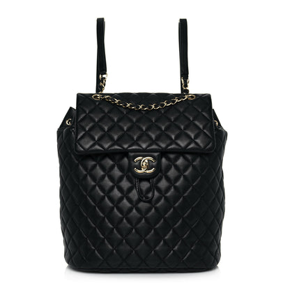 Chanel Lambskin Quilted Large Urban Spirit Backpack Black 1 of 16