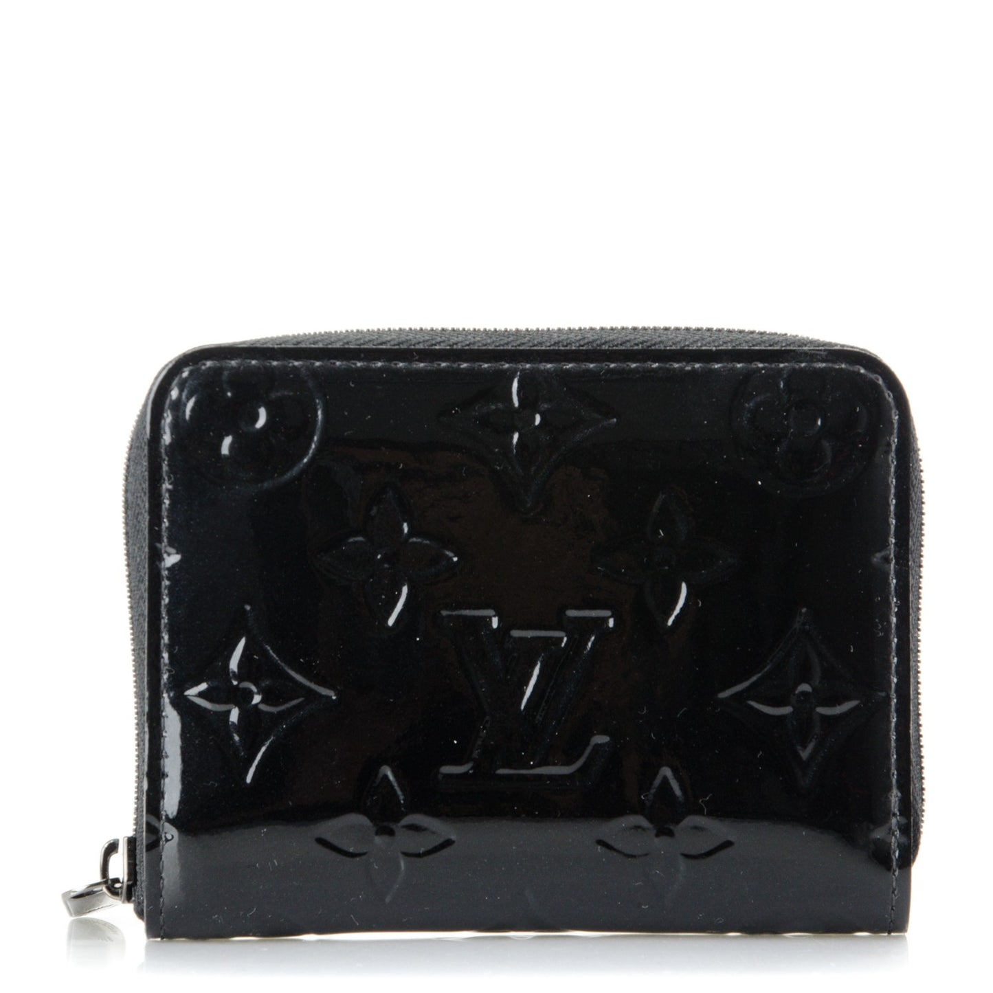 Vernis Zippy Coin Purse Wallet Noir Magnetique