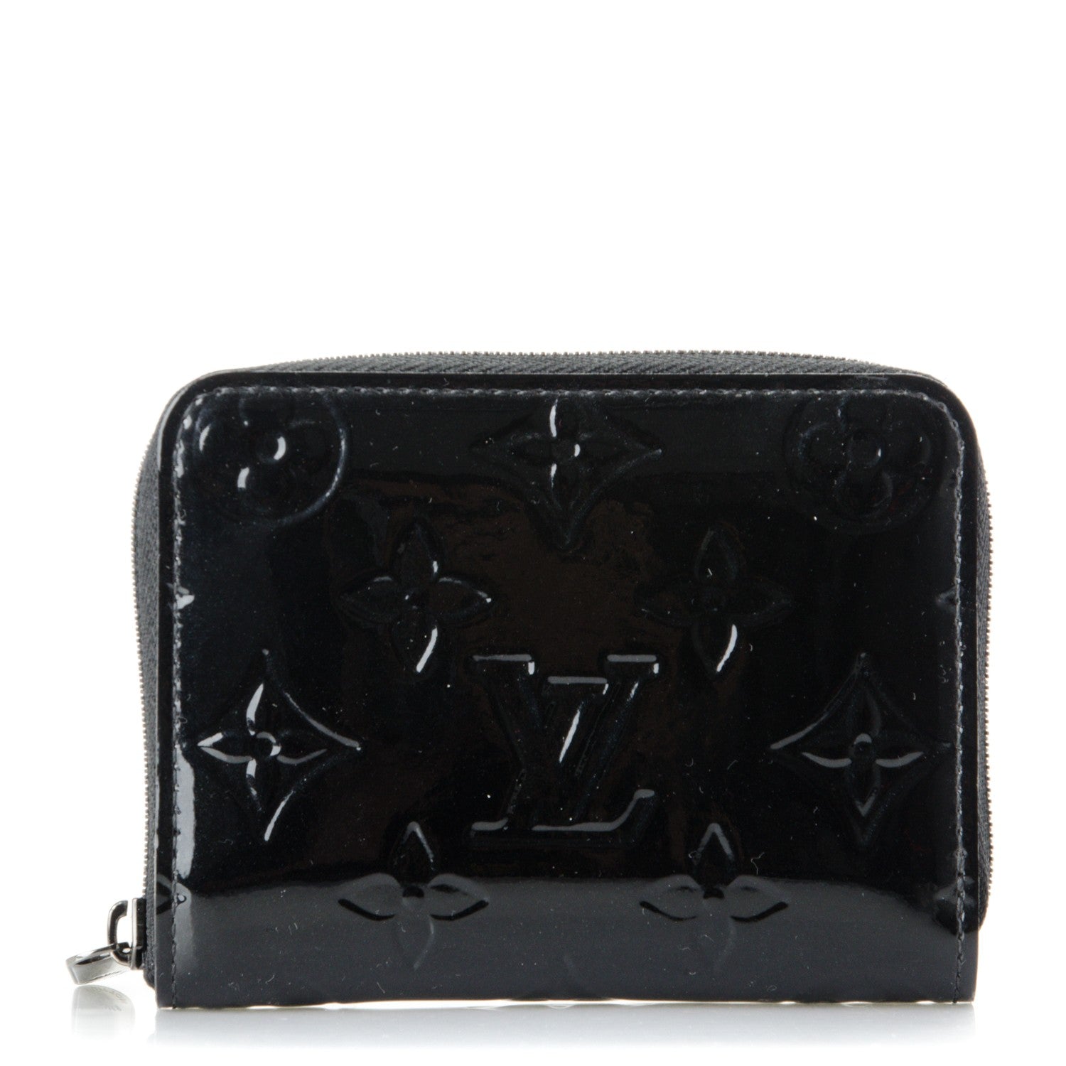 Louis Vuitton Vernis Zippy Coin Purse Wallet Noir Magnetique 1 of 6