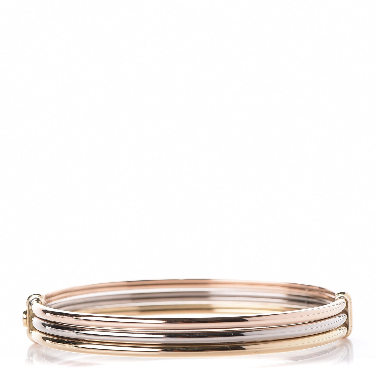 18K Tri-Color Gold Bangle 18
