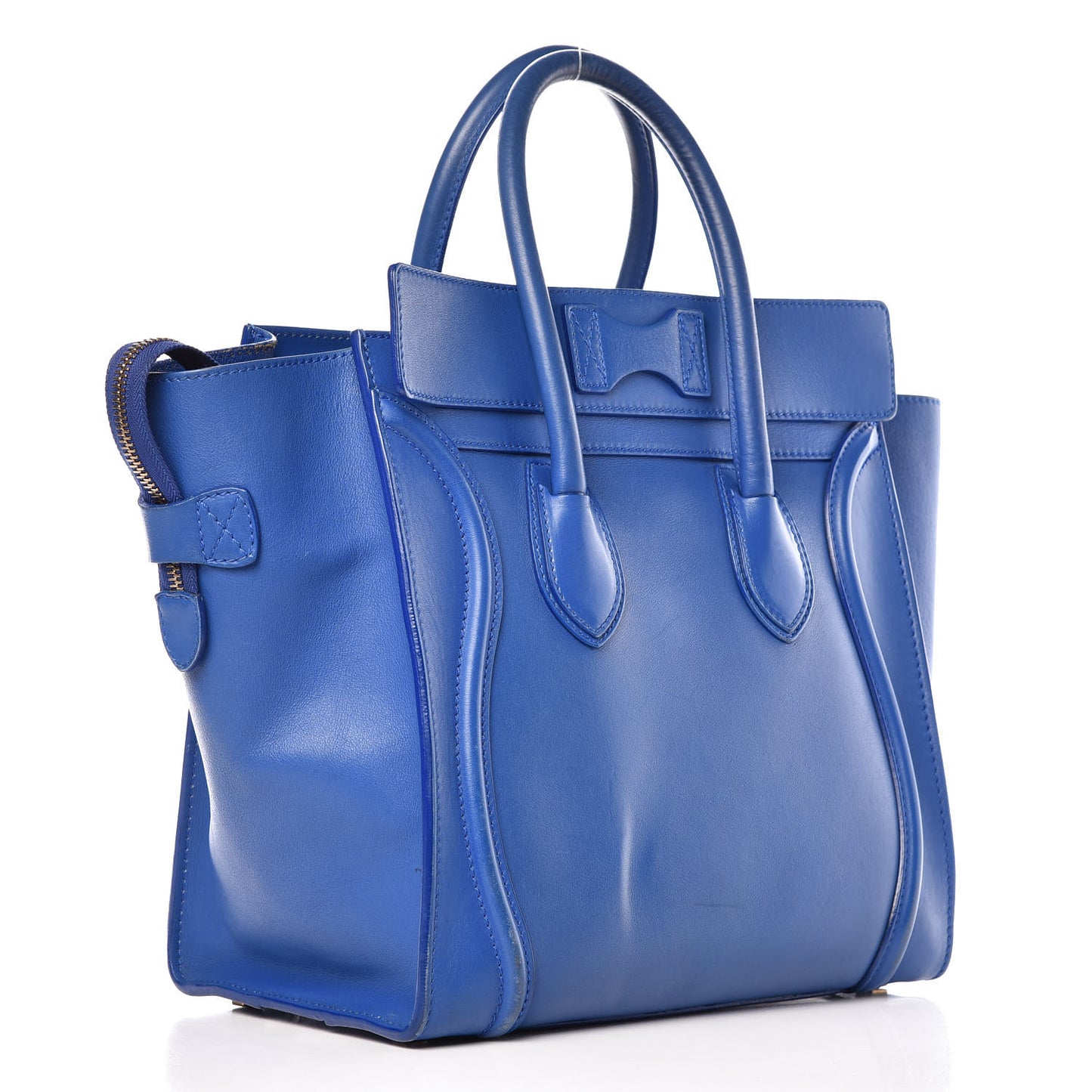 Smooth Calfskin Mini Luggage Royal Blue