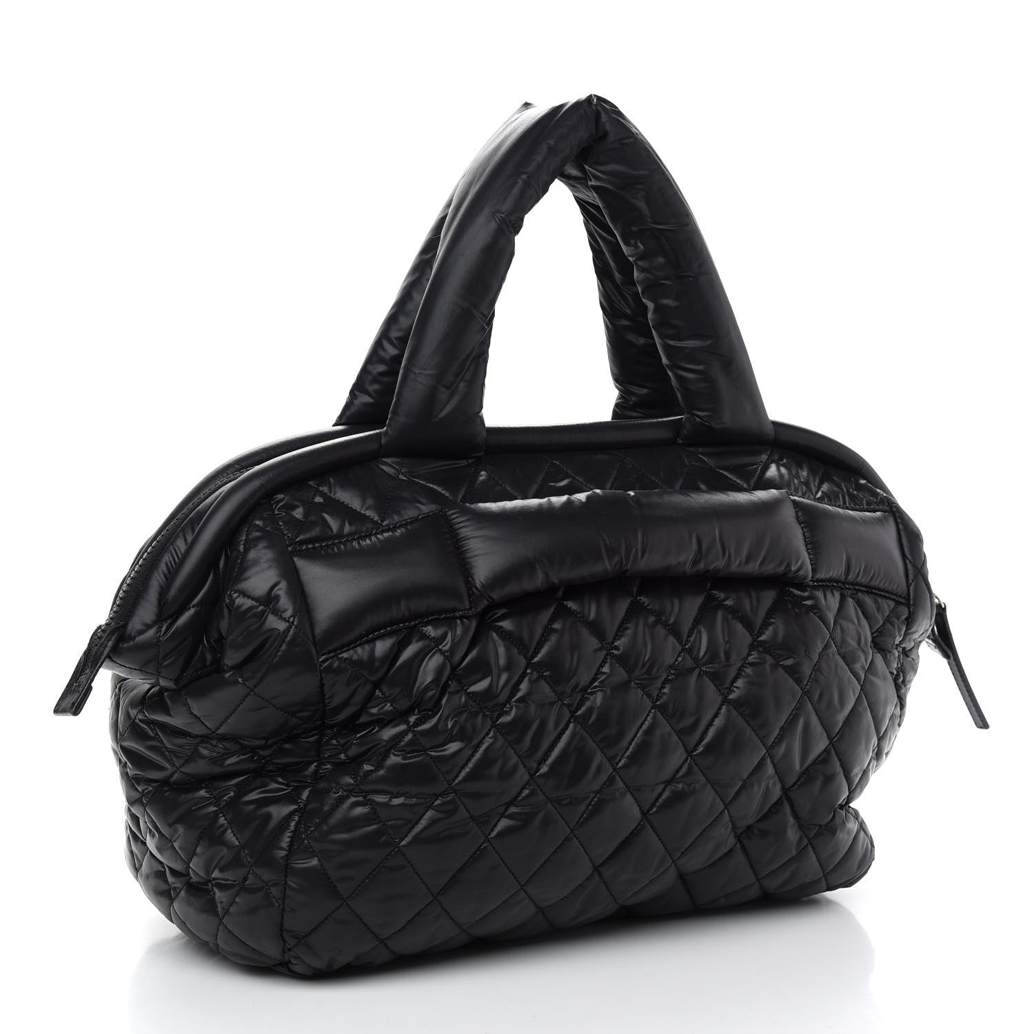 Chanel Nylon Quilted Medium Coco Cocoon Tote Black 3 of 12