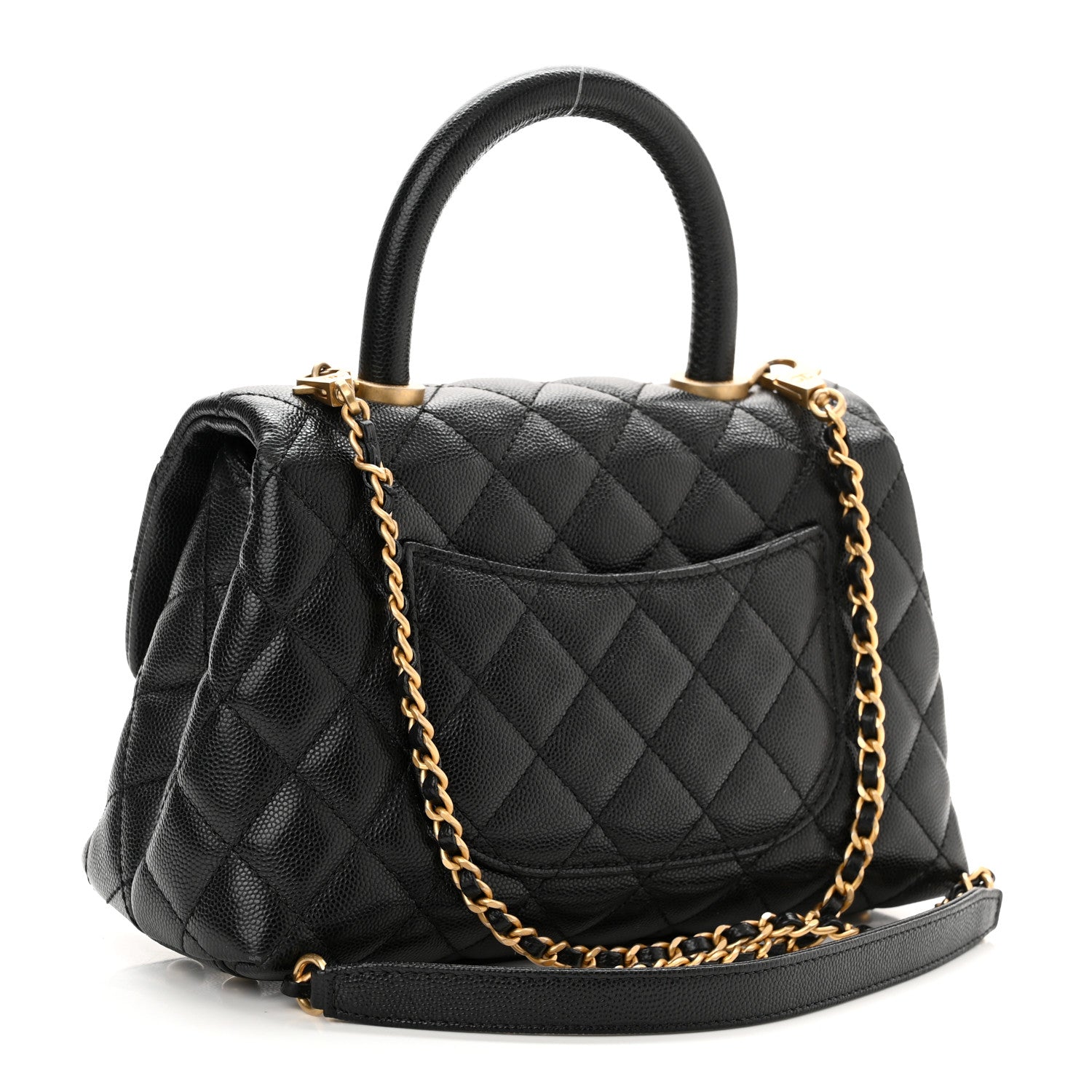 Chanel Caviar Quilted Mini Coco Handle Flap Black 3 of 10