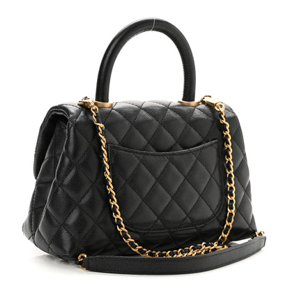 Chanel Caviar Quilted Mini Coco Handle Flap Black 3 of 10