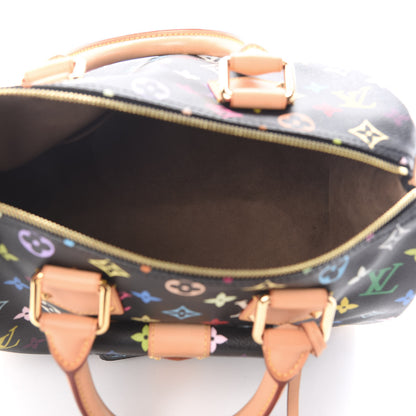 Louis Vuitton Monogram Multicolor Speedy 30 Black 5 of 9