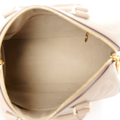 Louis Vuitton Empreinte Monogram Giant Speedy Bandouliere 25 Tourterelle 5 of 9