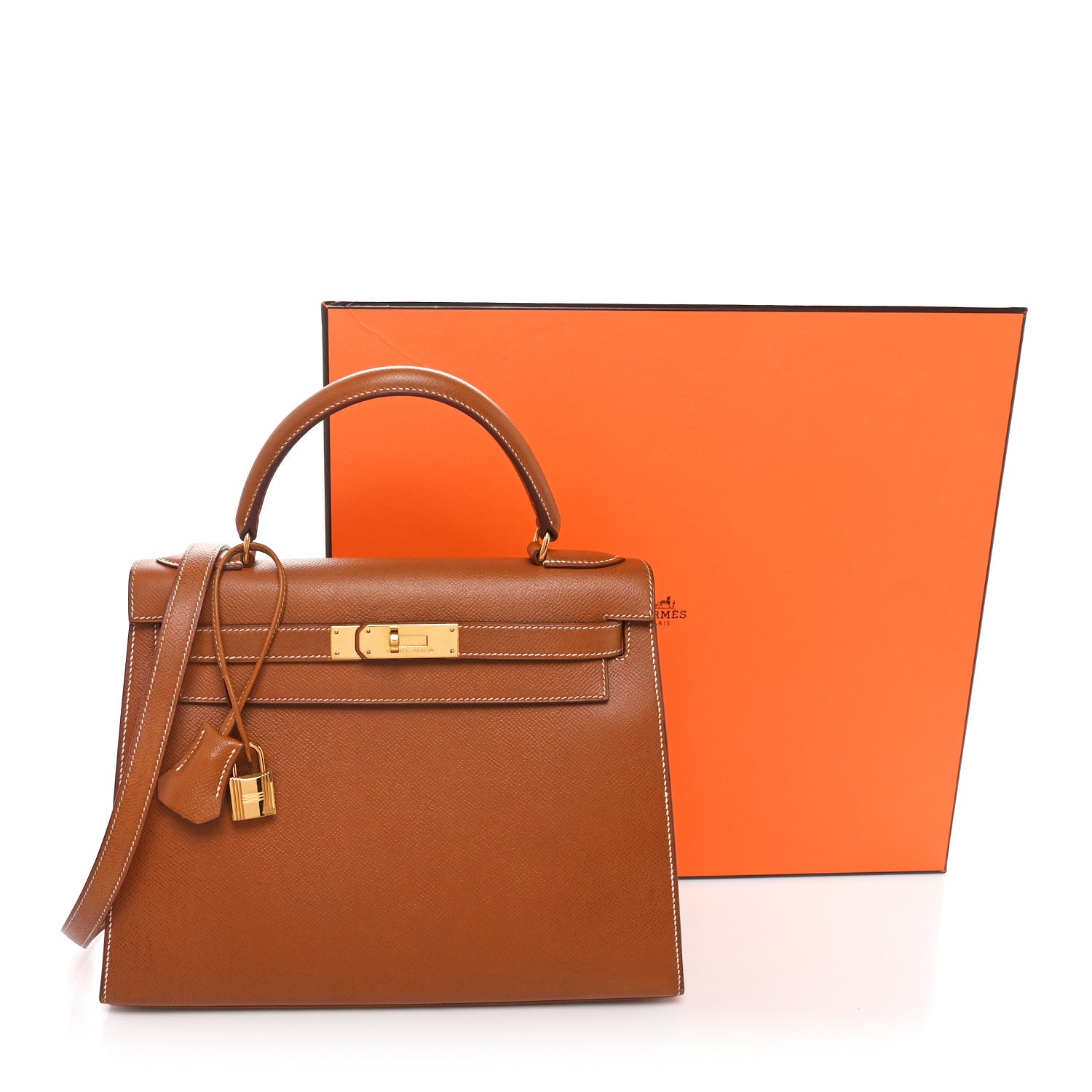Hermes Courchevel Kelly Sellier 28 Gold 11 of 11