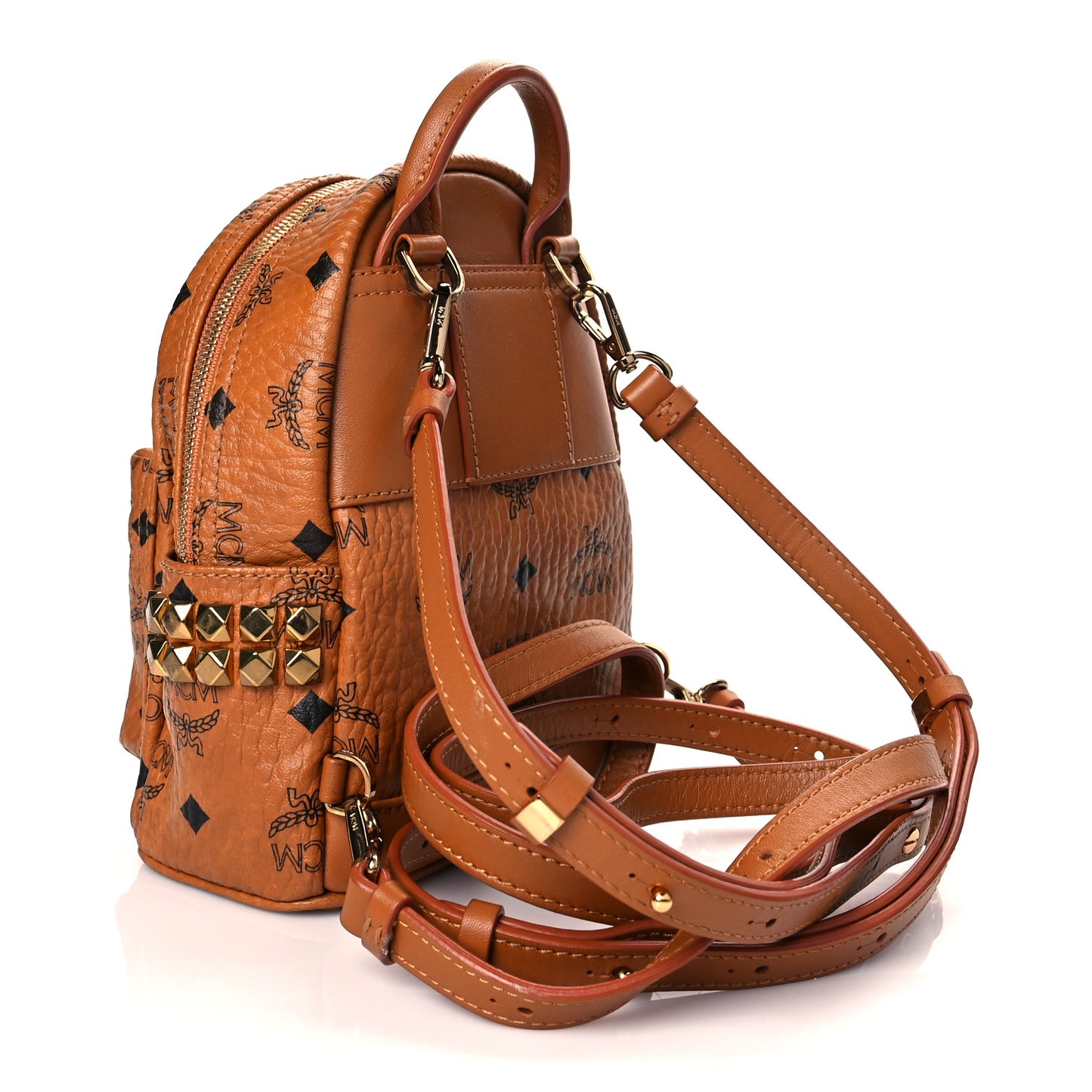 Visetos Side Stud X-Mini Stark Bebe Boo Backpack Cognac
