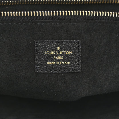 Louis Vuitton Empreinte Monogram Giant Neverfull MM Black Beige 7 of 10