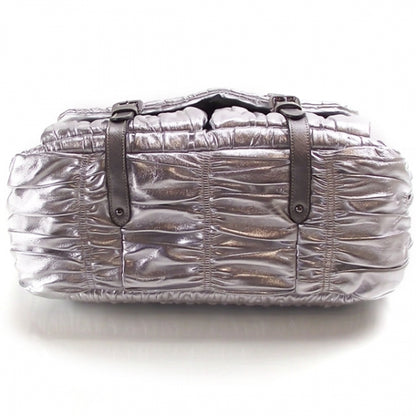 Prada Nappa Dressy Gaufre Messenger Silver 4 of 10