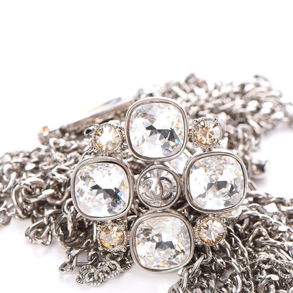 Chanel Crystal Multi Strand Chain CC Belt Silver 4 of 6