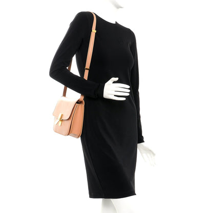 Celine Box Calfskin Medium Classic Box Flap Bag Nude 2 of 13