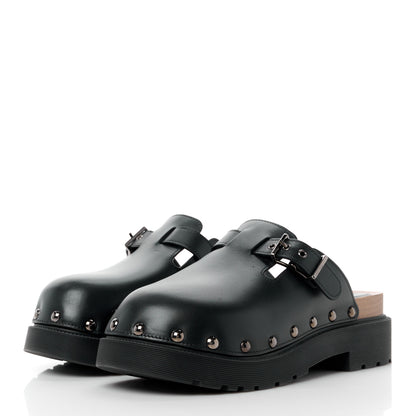 Christian Dior Calfskin Diorquake Buckled Lug Sole 15mm Clogs 41 Black 3 of 10