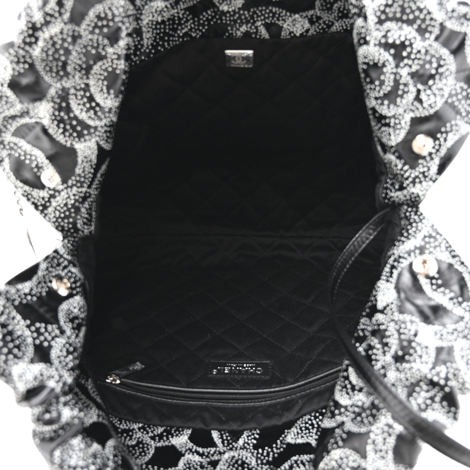 Chanel Printed Calfskin Quilted Chanel 22 Black 5 of 10