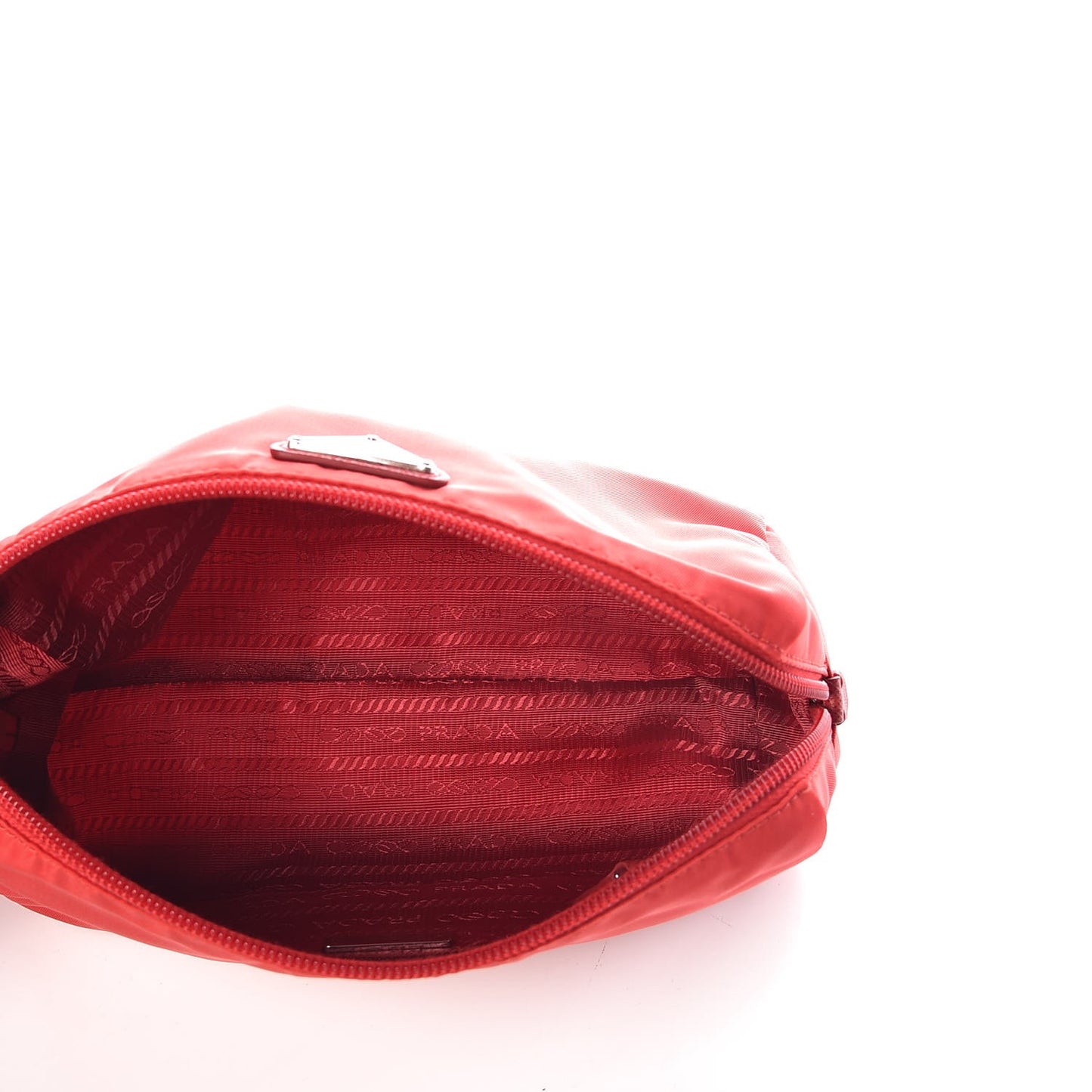 Nylon Vela Wristlet Rosso