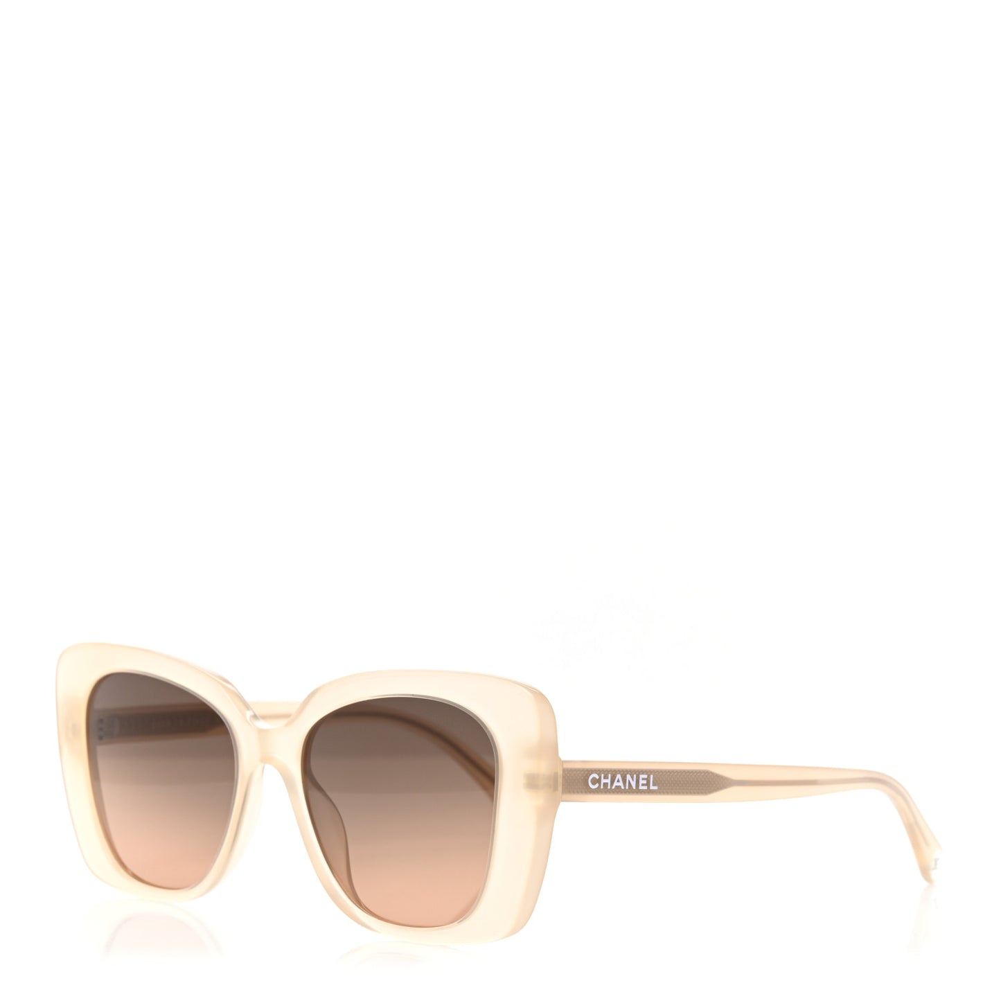 Acetate Rectangle Sunglasses 5504 Dark Beige