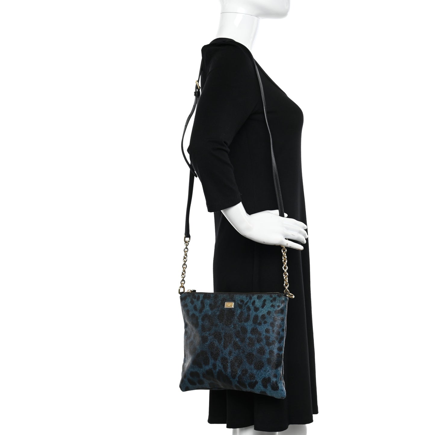 DOLCE & GABBANA Leopard Print Crossbody Multicolor