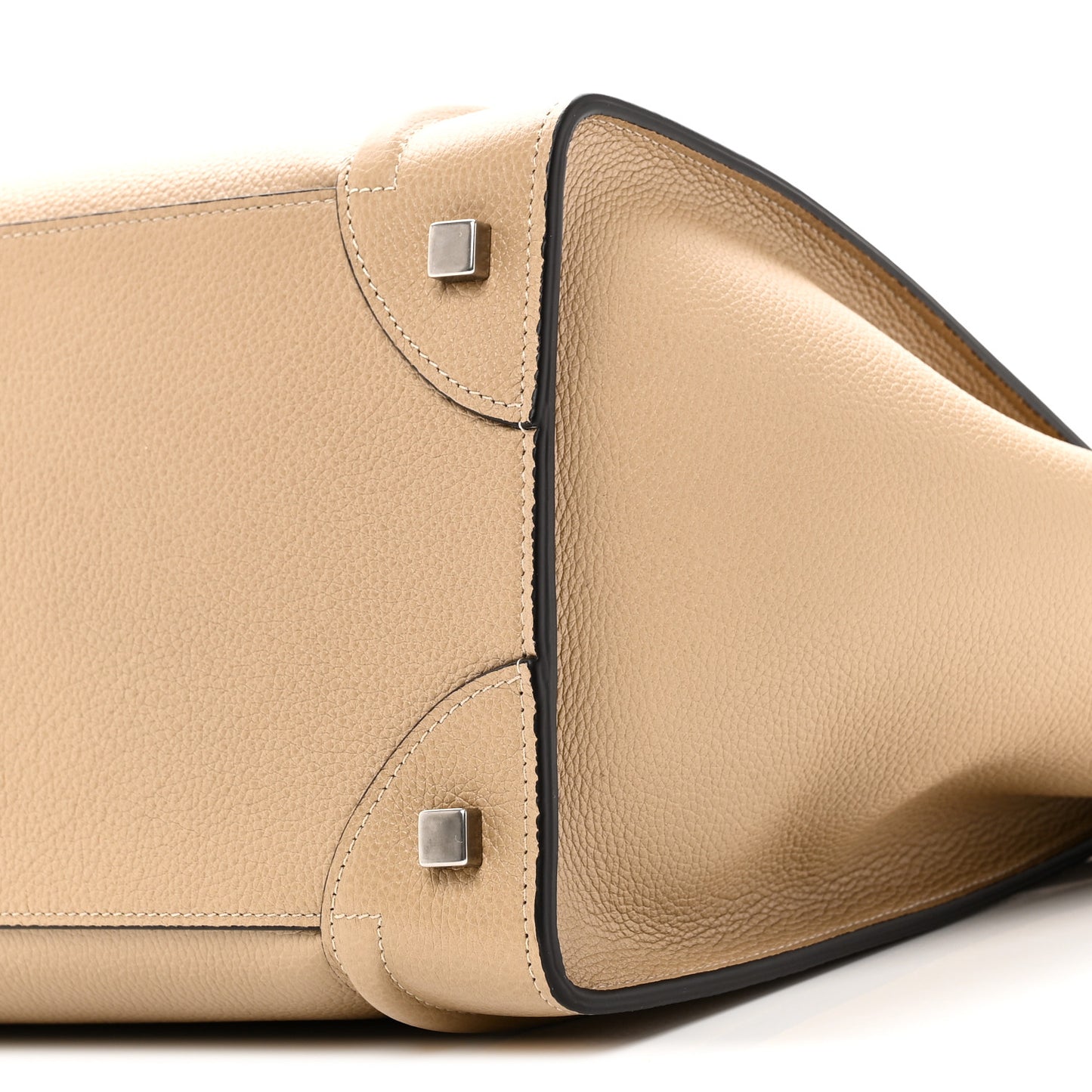 Drummed Calfskin Mini Luggage Dune