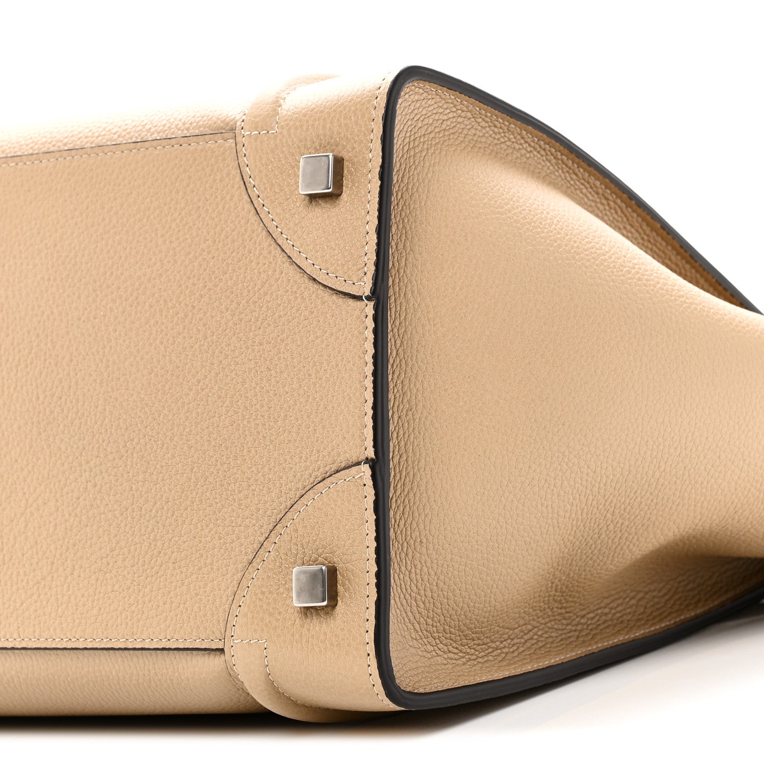 Celine Drummed Calfskin Mini Luggage Dune 11 of 11