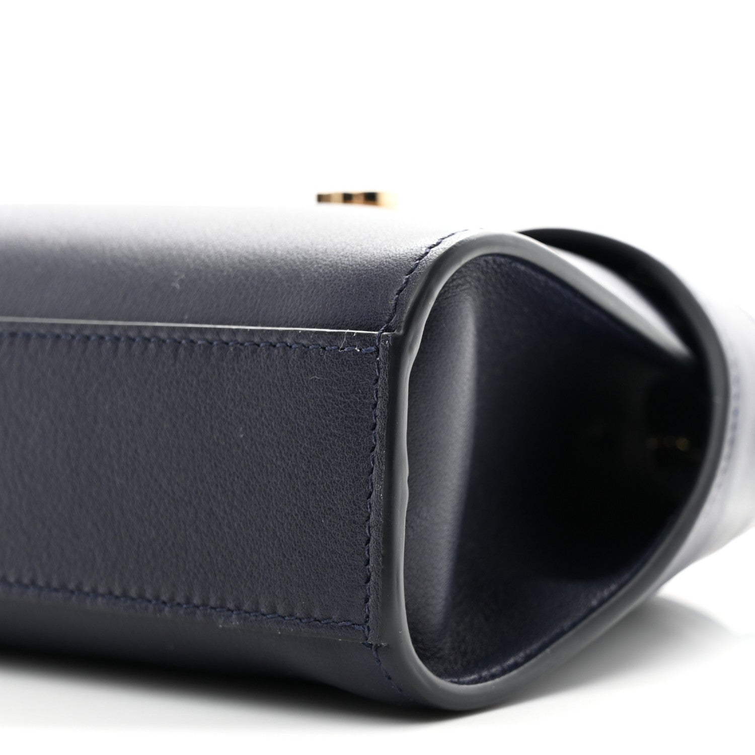 Salvatore Ferragamo Calfskin Mini Hug Crossbody Bag Midnight 9 of 9