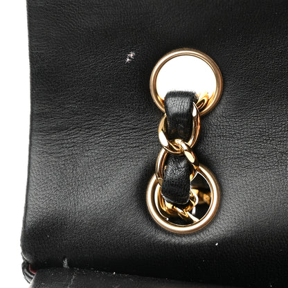 Chanel Lambskin Quilted Medium Double Flap Black 13 of 14