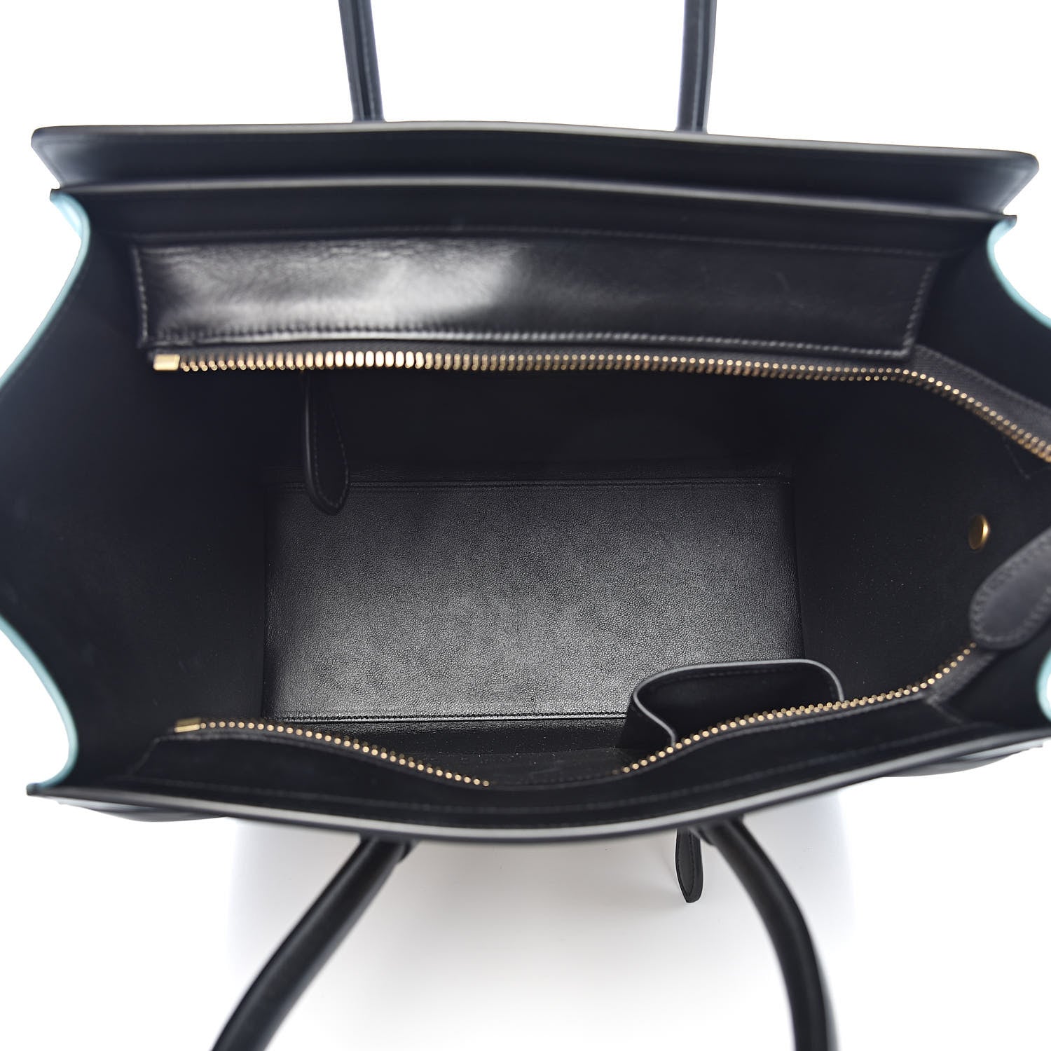 Celine Bullhide Drummed Calfskin Micro Tri-Color Luggage Antarctic 5 of 14