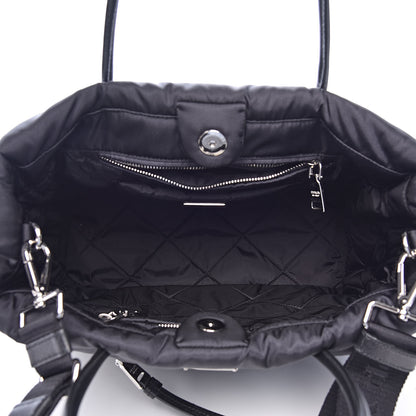 Prada Tessuto Nylon Bomber Tote Black 5 of 10