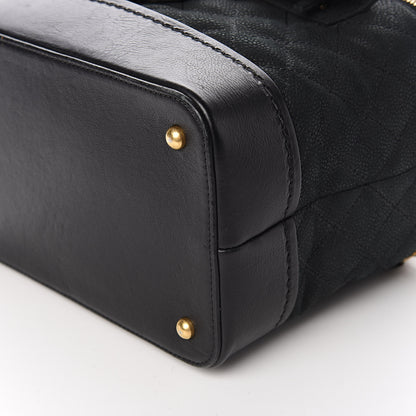 Chanel Iridescent Grained Calfskin Quilted Globe Trotter Vanity Case Black 9 of 12