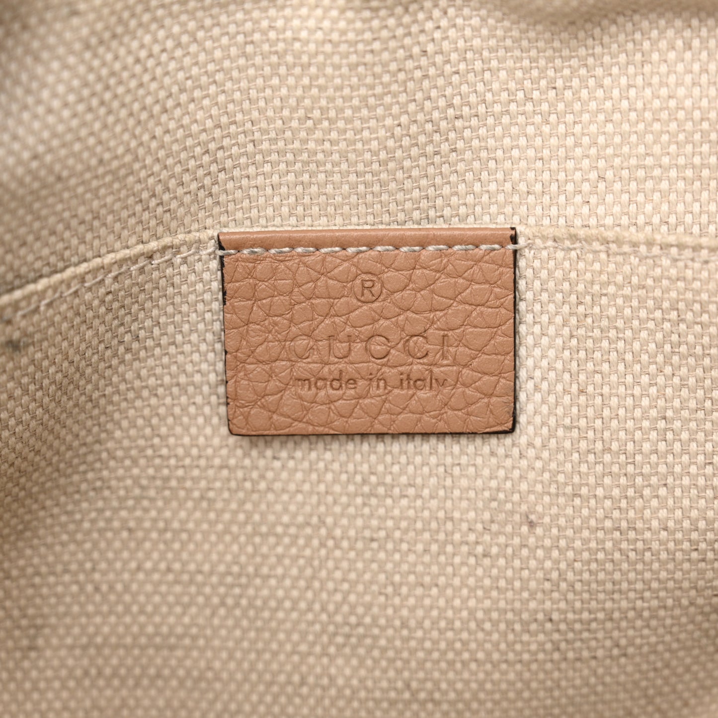 Pebbled Calfskin Small Soho Disco Bag Camelia