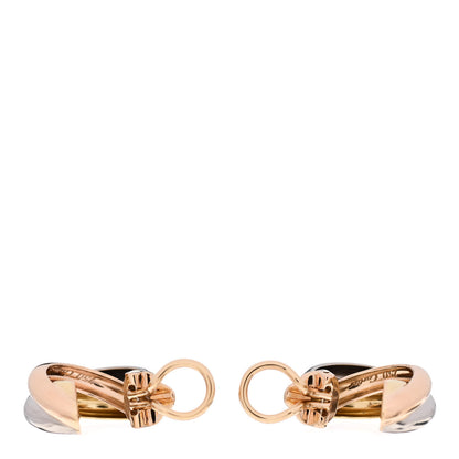 Cartier 18K Pink Yellow White Gold 7mm Trinity Clip-On Earrings 3 of 5