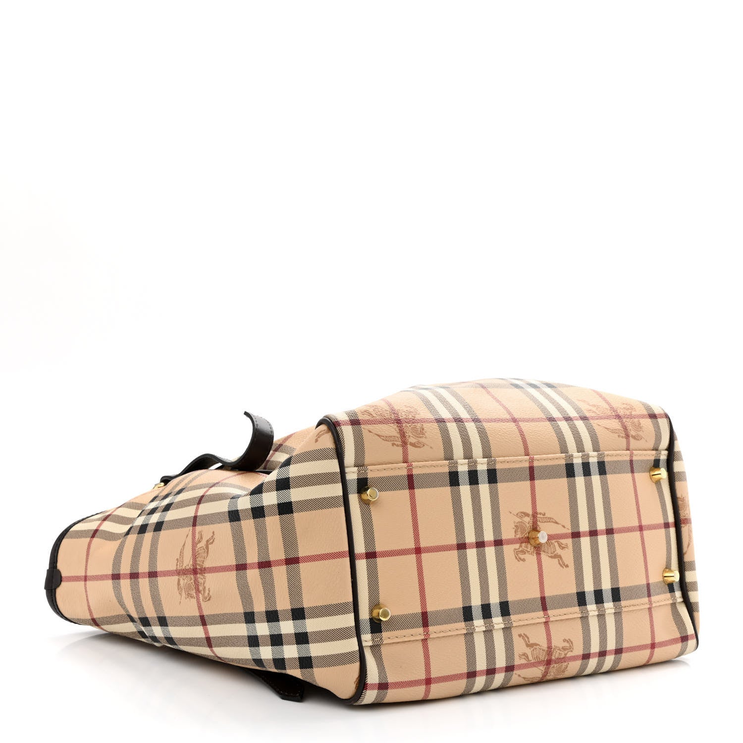 Burberry Haymarket Check Small Canterbury Tote Chocolate 4 of 12