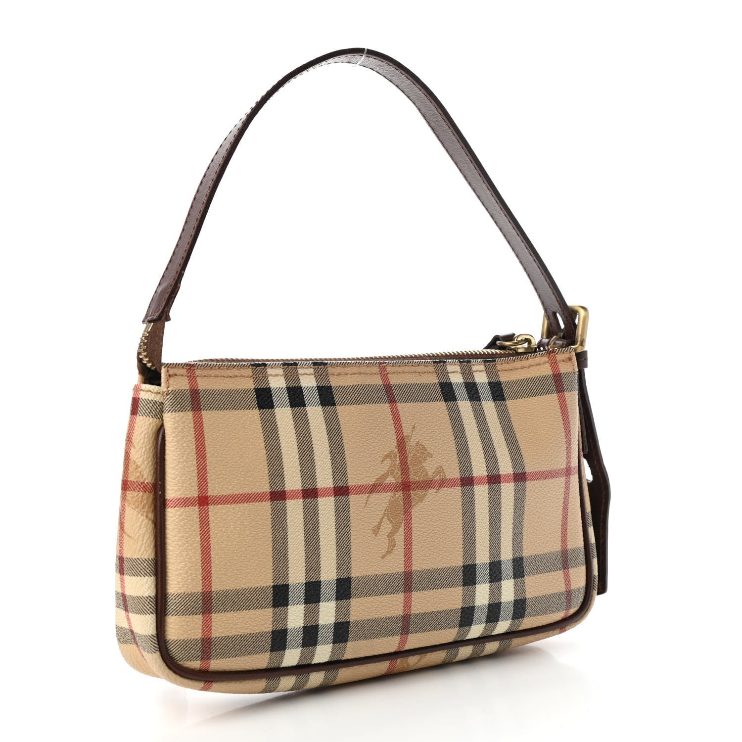 Burberry Haymarket Check Pochette Chocolate 3 of 10