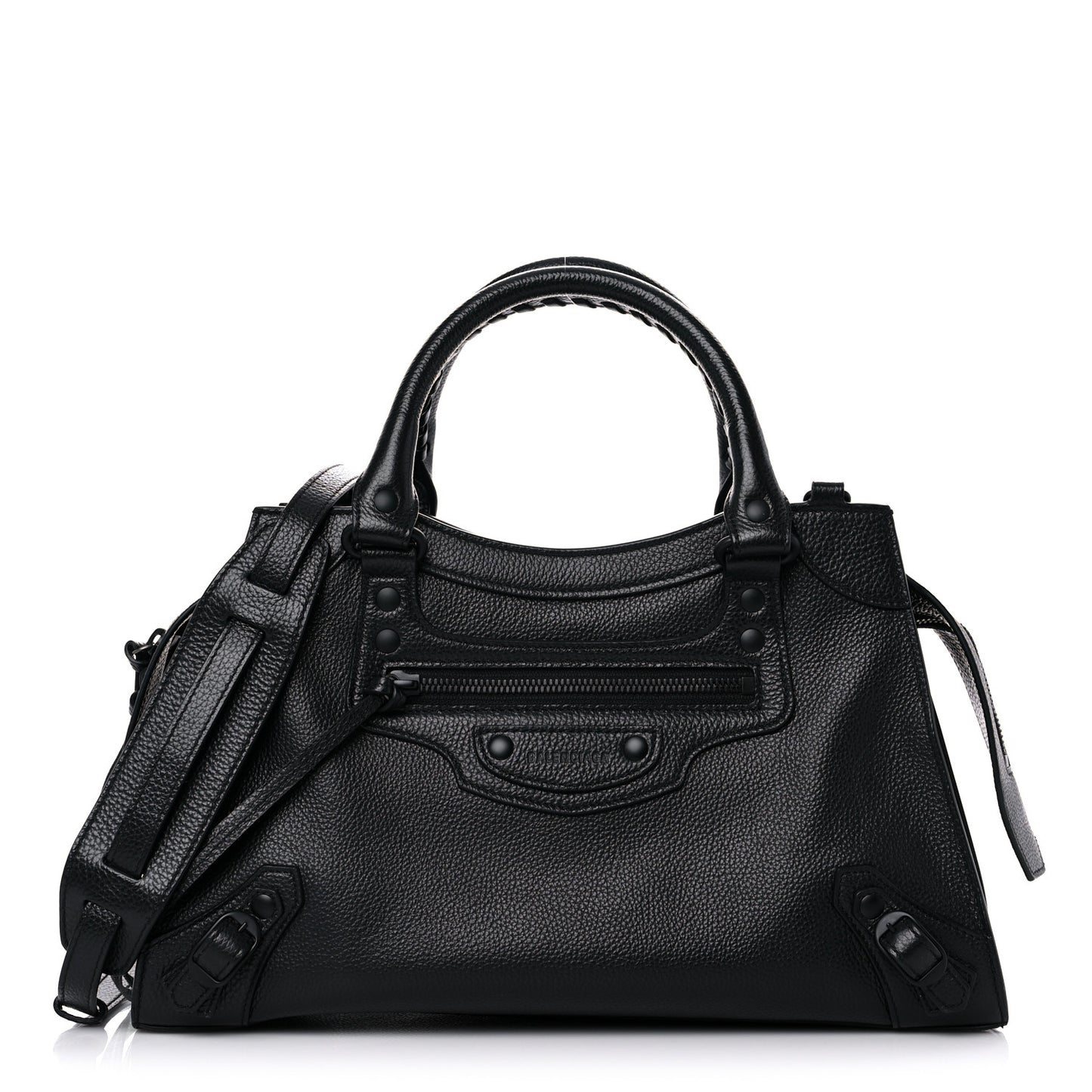 Grained Calfskin Neo Classic Black Hardware S City Black