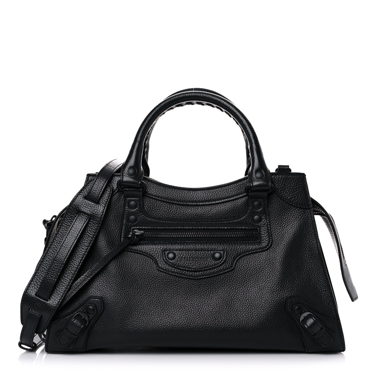 Balenciaga Grained Calfskin Neo Classic Black Hardware S City Black 1 of 11