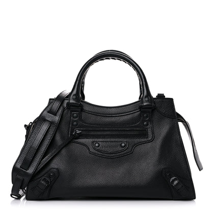 Balenciaga Grained Calfskin Neo Classic Black Hardware S City Black 1 of 11