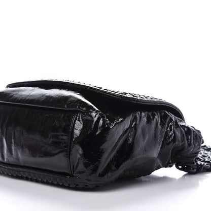 Chanel Crinkled Patent Modern Chain Flap Black 7 of 20
