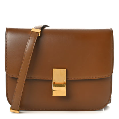 Celine Box Calfskin Medium Classic Box Flap Bag Camel 1 of 8
