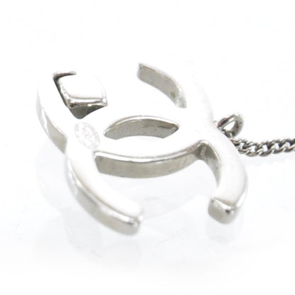 Chanel Crystal CC Dangle Earrings Silver 5 of 5