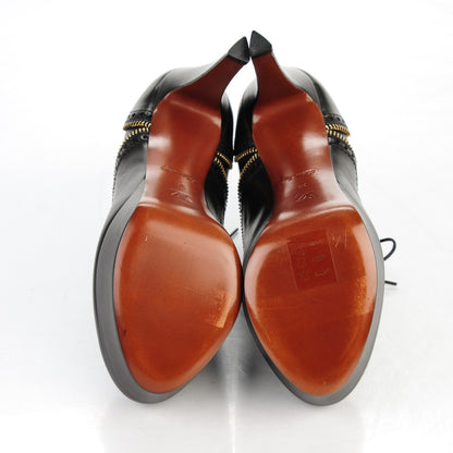 Louis Vuitton Calfskin Tomboy Platform Pumps 38 Black 5 of 7