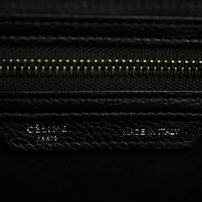 Celine Drummed Calfskin Micro Luggage Black 5 of 12