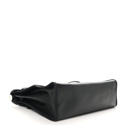 Hermes Toile H Berline Vache Hunter Herbag Zip PM 31 Black Ecru 5 of 13