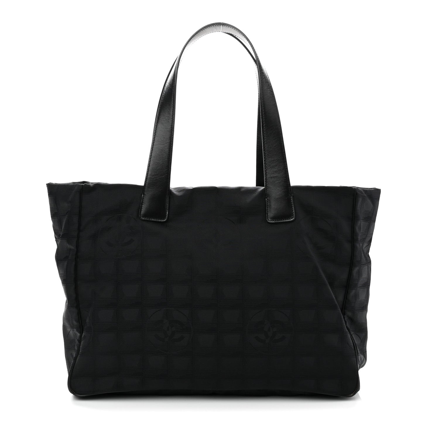 Nylon Medium Travel Tote Black
