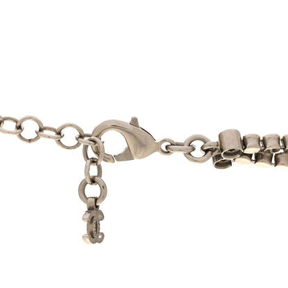 Chanel Metal Crystal CC Logo Choker Necklace Gold 5 of 5