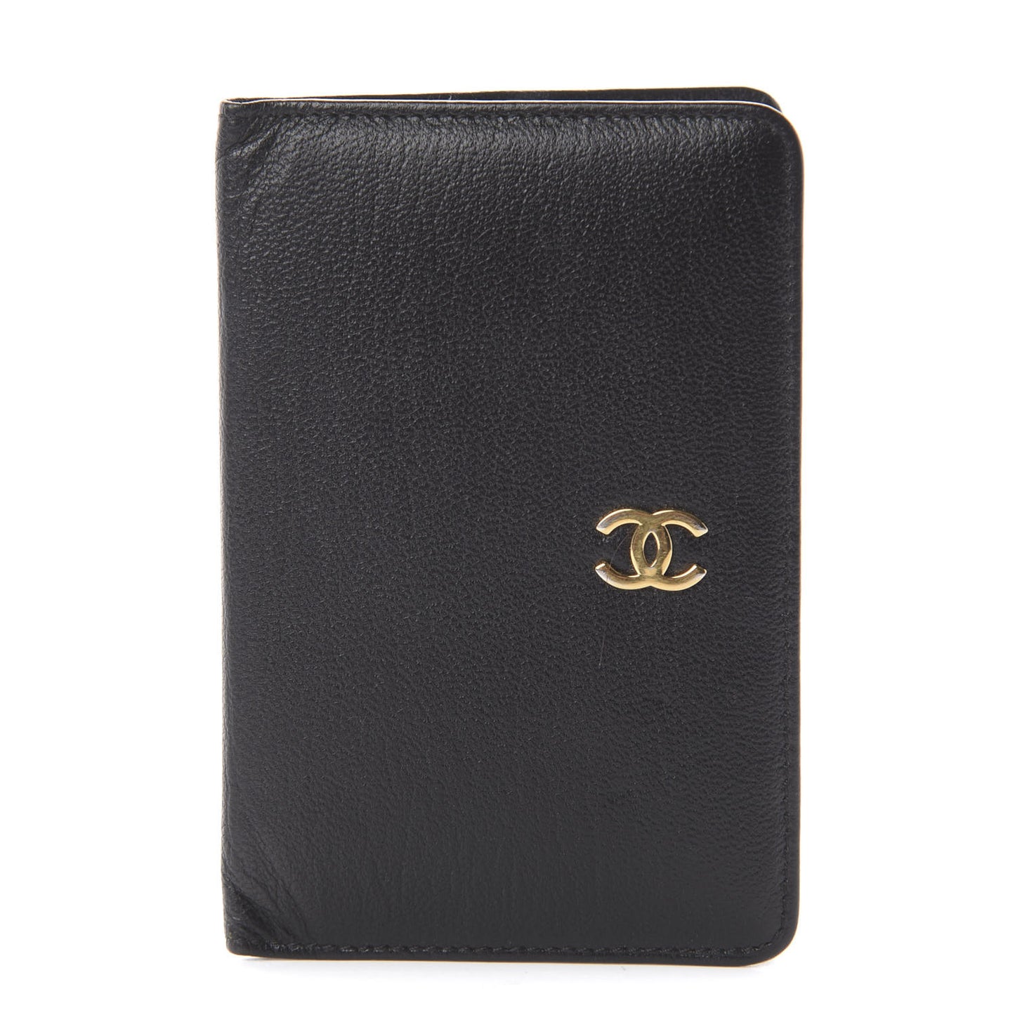 Goatskin Card Holder Wallet Black